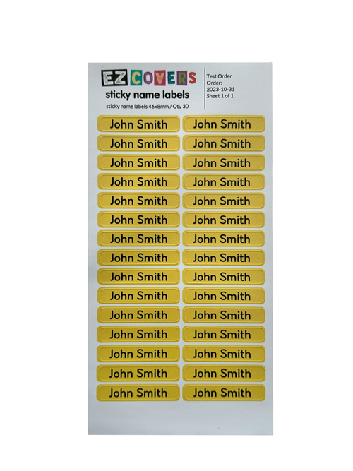 Personalised Mini Labels