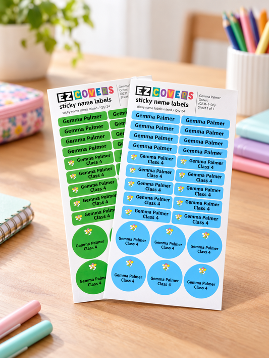 Personalised Mixed Labels (24 labels)