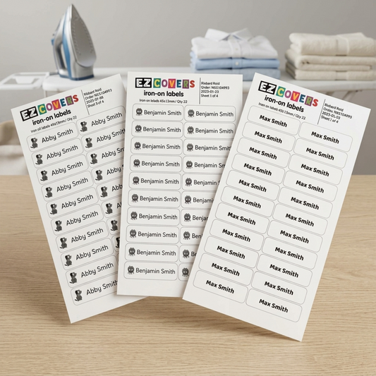 Personalised Iron-on Name Labels (26 labels)